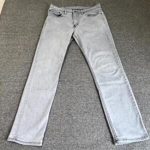 Levi's 511 Slim Fit Jeans Men's 31x30 Gray Denim Pockets Low Rise Medium Wash